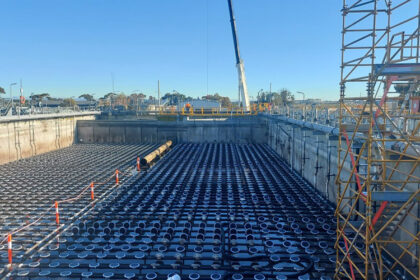 aeration tank cleaning Altona treatment plant